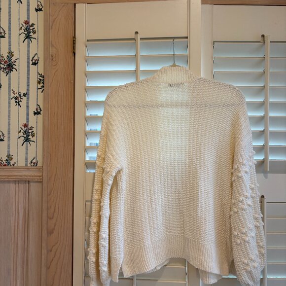 Madewell white bubble sleeve knit cardigan - Picture 4 of 4